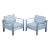 Mozaic Company Modern Pair of Aluminum Outdoor Lounge Chairs For Sale