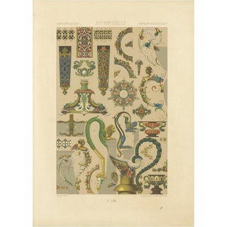 F. Darin, LXII of L’Ornement Polychrome, 1869, Paper For Sale