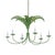 Designed for Wildwood by Meg Braff Designs, the Royal Palm Chandelier is a slender tole six-arm chandelier with palm frond...