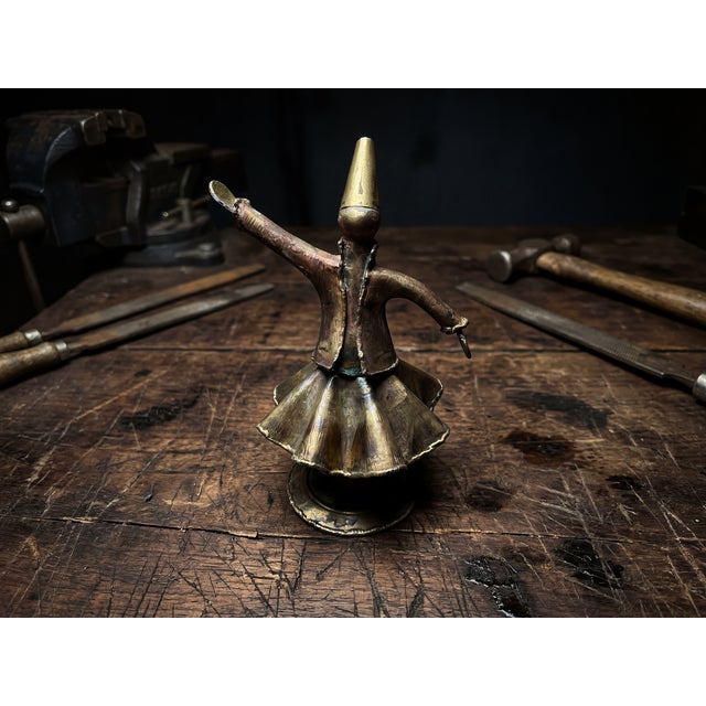 Not Yet Made - Made To Order Kinetic Brass Whirling Dervish Figure For Sale - Image 5 of 9