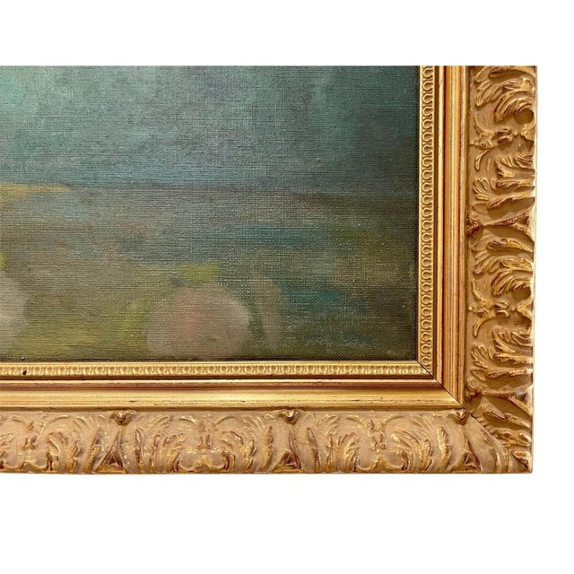 Marie-Madeleine de Rasky, Roses from Laurette's Garden in a Tin Pot, Oil on Canvas, Framed For Sale - Image 8 of 12