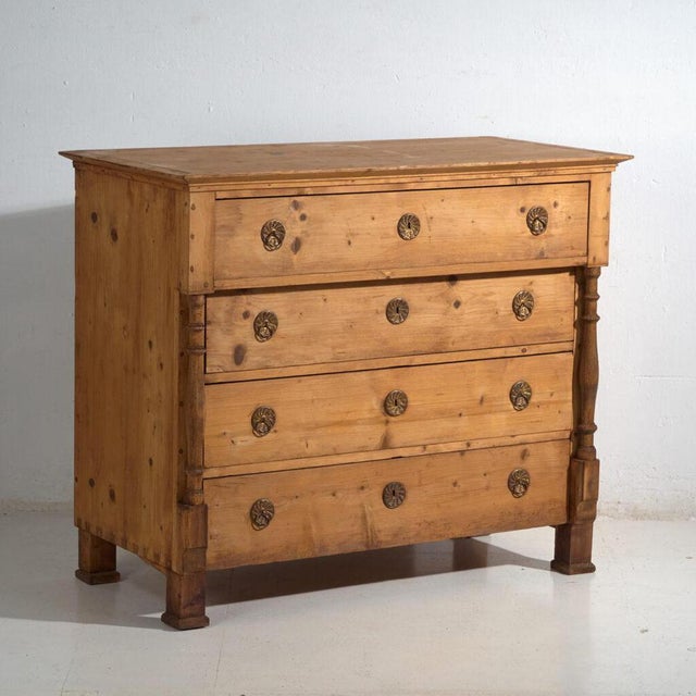 Antique Pine Chest of Drawers by Amaru For Sale - Image 11 of 11