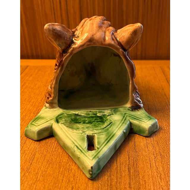 Antique 19th Century French Thomas Victor Sergent Horse Head Wall Pocket Bracket Vase Palissy Ware, Circa 1880 For Sale - Image 9 of 12