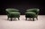 Wood Pair of “Concha” Armchairs in Green Suede, Joaquim Tenreiro, 1960s - Lot 256A For Sale - Image 7 of 11