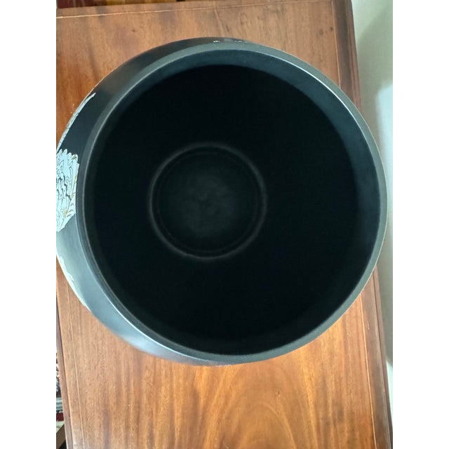 Vintage 2005 Hella Jongerius for Ikea Ps Jonsberg Vase - Matte Midnight Blue / Black Soviet Union Edition For Sale - Image 11 of 12