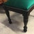 Black Black Painted Wood and Rich Emerald Colored Upholstered Foot Stool/ Bench For Sale - Image 8 of 10