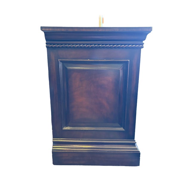 Traditional Pair Maitland Smith Nightstands For Sale - Image 3 of 7