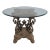 Round Beveled Glass Top European Style Dining Center Table For Sale