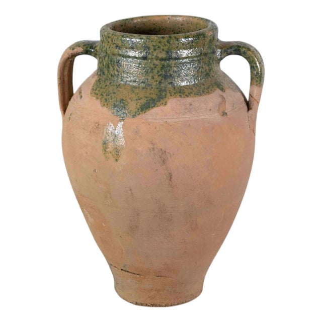 Turkish 20th Century Green-Glaze Water Pot For Sale