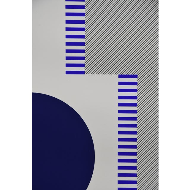Blue Kumi Sugai, Guest III, Silkscreen on Paper, 1980 For Sale - Image 8 of 17