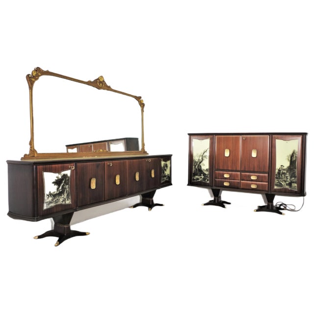 Buffet Sideboards from Fratelli Rigamonti, 1940s, Set of 2 For Sale