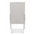 2020s Upholstered Host Dining Chair in Ivory Chenille For Sale - Image 5 of 11
