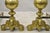 Rococo Vintage Beethoven Face French Rococo Brass Cannonball Fireplace Andirons - Pair For Sale - Image 3 of 12