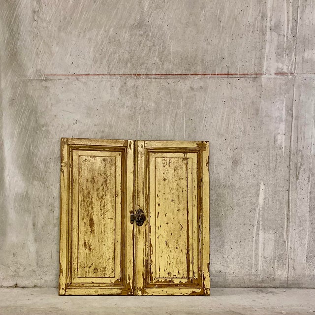 Small Patinated Double Door, 1890s For Sale - Image 6 of 6