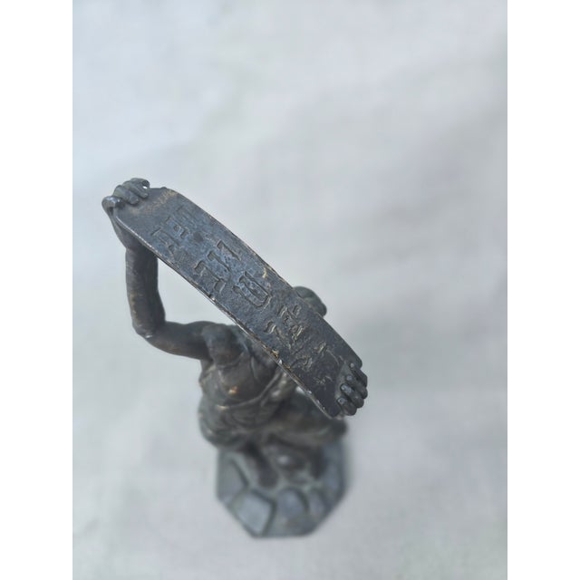 1970s Wrath of Moses Bronze Statue For Sale - Image 10 of 12