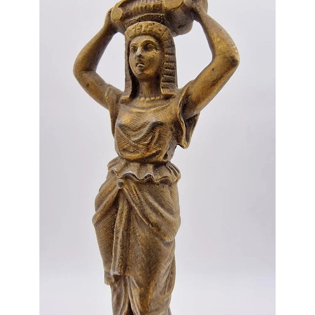 Gilded Bronze Sculpture Inspired by Ancient Egypt, Late 1800s For Sale - Image 4 of 9
