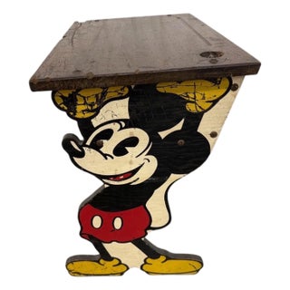 Antique Kroehler Manufacturing Disney Mickey & Minnie School Desk For Sale
