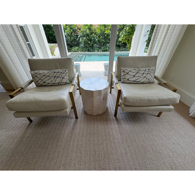 Gorgeous kabibe shell table from Made Goods company. This table which retails for $2,380 with its natural shell...