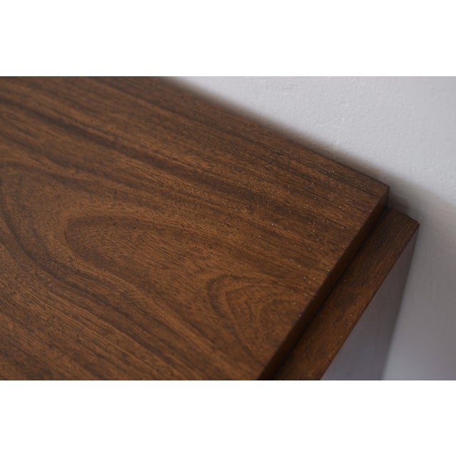 MCM Lane Brutalist Staccato Lowboy Dresser & Mirror Set For Sale - Image 13 of 18