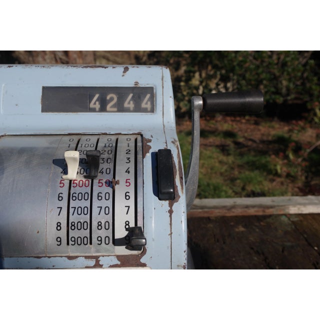 1950s Light Blue Cash Register from Hugin, 1950s For Sale - Image 5 of 11
