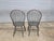 Late 20th Century Pair of Late 20th Century David T Smith Bow Back Windsor Chairs Dark Green Finish Ohio Bench Made For Sale - Image 5 of 9