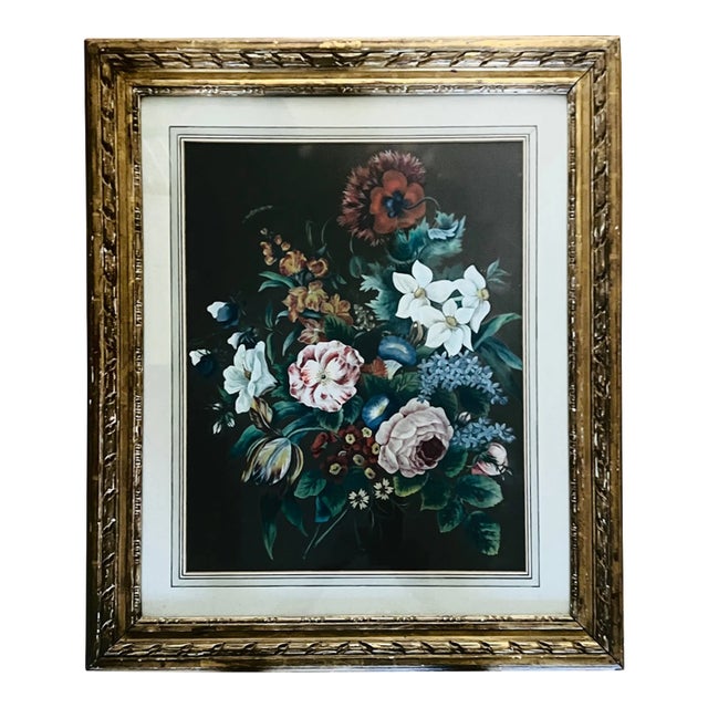 Continental Nineteenth Century Floral Still Life For Sale