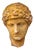 Classical Patinated Stone Head, 1960 For Sale