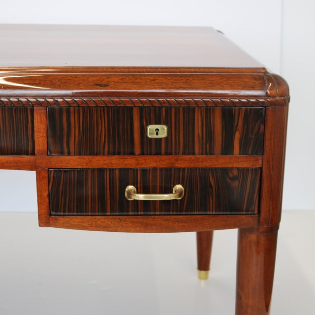Art Deco 20th Century Fine Art Deco Desk, France. For Sale - Image 3 of 8