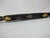 Alligator Carved Wood Gold Leaf Amber Inlaid Black Lacquer Walking Stick Cane For Sale - Image 15 of 18