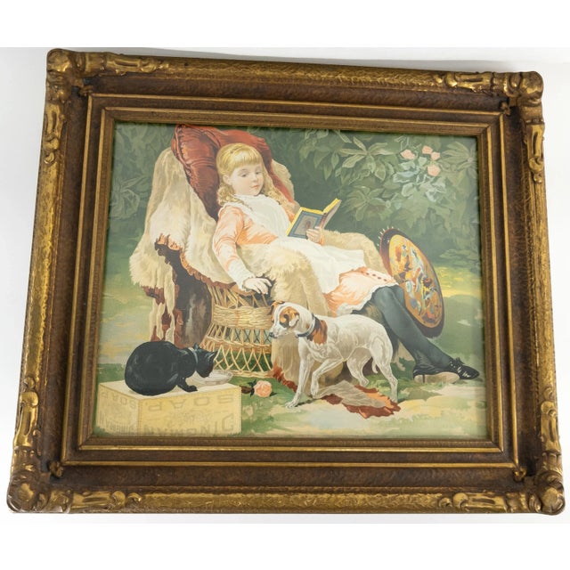 Green 19th Century Chromolithograph Advertising Print for Dingman Soap For Sale - Image 8 of 8