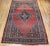 19th Century Persian Bidjar Rug, Geometric Pattern, Handwoven Wool, Red & French Blue, 8’ X 12’ For Sale - Image 11 of 11