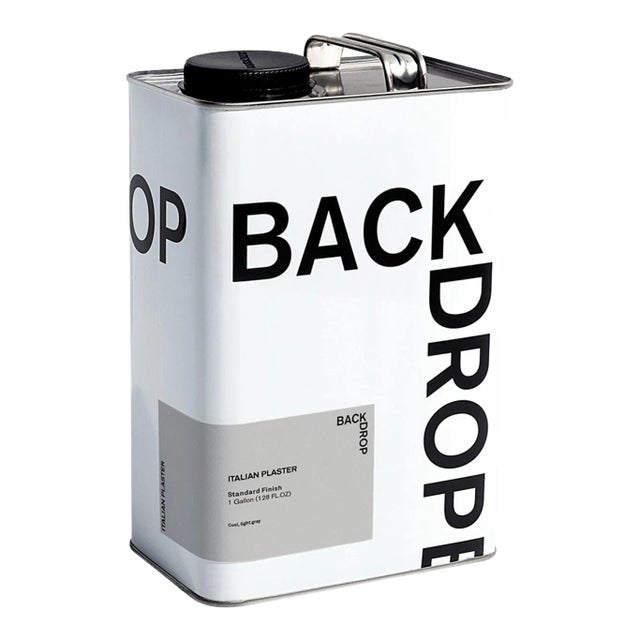 BACKDROP Standard Finish Interior Paint in Italian Plaster (Cool, Light Gray) - 1 Gallon For Sale