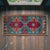 Rustic 1970s Vintage Hand Knotted Turkish Small Rug Kitchen Mat Entry Decor 2x4 Ft Approx For Sale - Image 3 of 11
