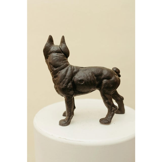 Traditional Cast Iron Bulldog Doorstop For Sale - Image 3 of 4