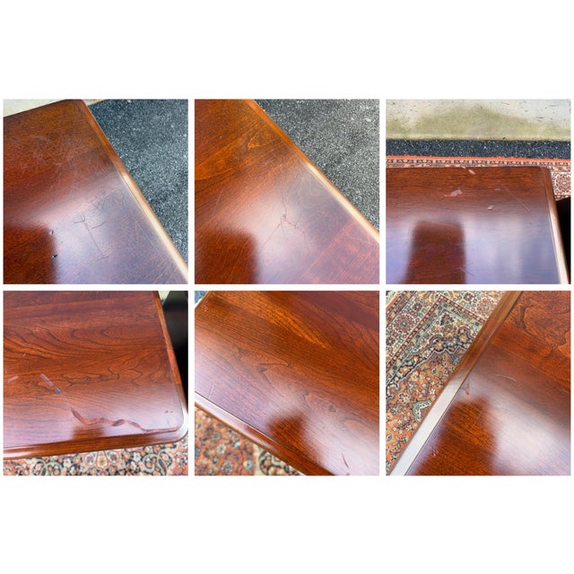 Vintage Pennsylvania House Louis Philippe Solid Cherry Commode Style Nightstands With Hidden Drawers - A Pair For Sale - Image 9 of 18