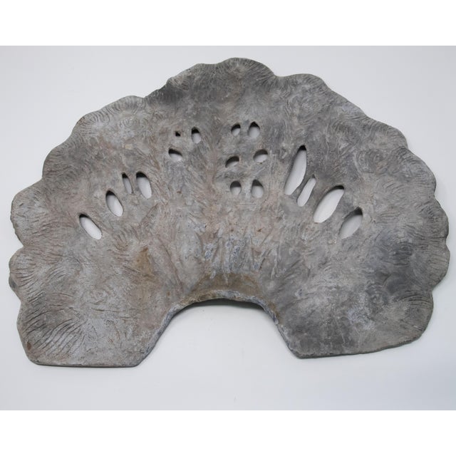 Pewter Peacock Garden Statue For Sale - Image 9 of 13