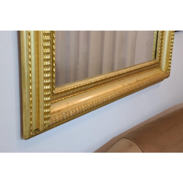 Mid 20th Century Italian Octagonal Art Deco Style Giltwood Mirror, 1940s For Sale - Image 5 of 11