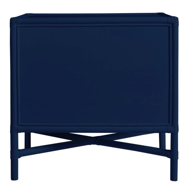 Verona Two-Drawer Nightstand in Navy For Sale - Image 4 of 6