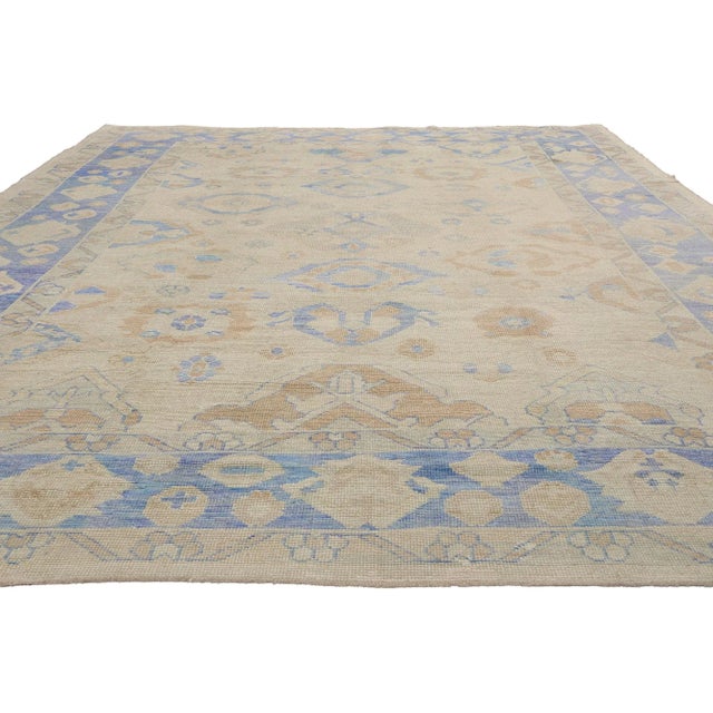 Contemporary Vintage Modern Turkish Oushak Rug - 10'00 X 14'07 For Sale - Image 3 of 9