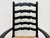 Maitland-Smith Style Black Ladderback Rush Seat Dining Chairs, Set of 6 For Sale In Kansas City - Image 6 of 12