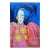 Contemporary Fauvist Abstract Portrait Mixed-Media Painting of a Woman For Sale
