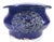 Asian Asian Signed Cobalt Blue Ceramic Bowl Pot Planter Lion Heads For Sale - Image 3 of 9