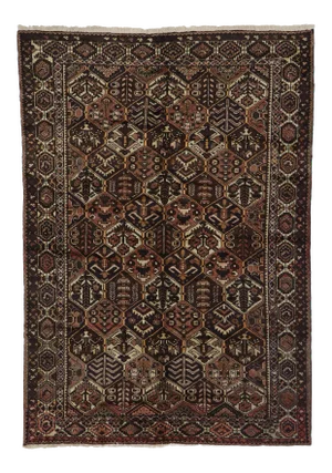Antique Persian Bakhtiari Rug - 06'02 X 09'10