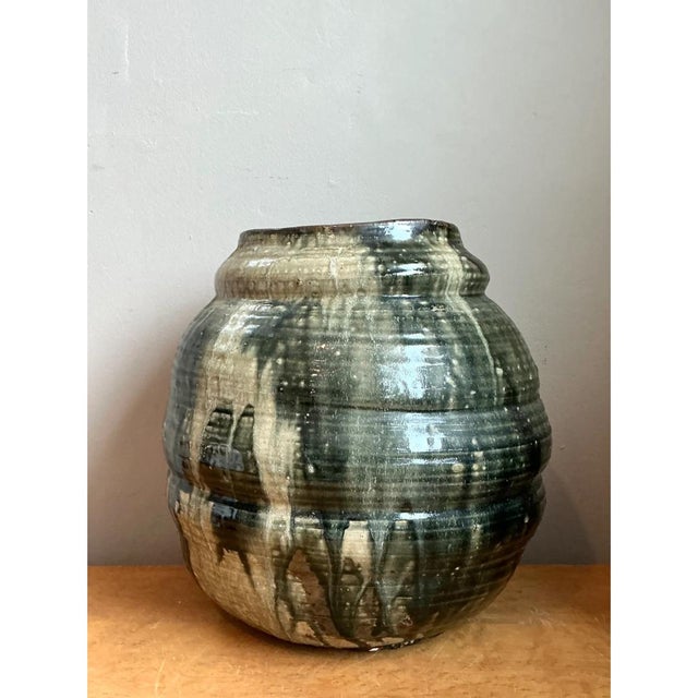 Vintage Handcrafted Ceramic Vessel For Sale - Image 4 of 12