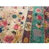1920s Ivory Green Floral Modern Antique Chinese Art Deco Rug 9'2" X 11'7" Handknotted Wool Carpet For Sale - Image 14 of 15