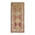 Bright Red Green Vintage Turkish Anatolian Throw Rug For Sale