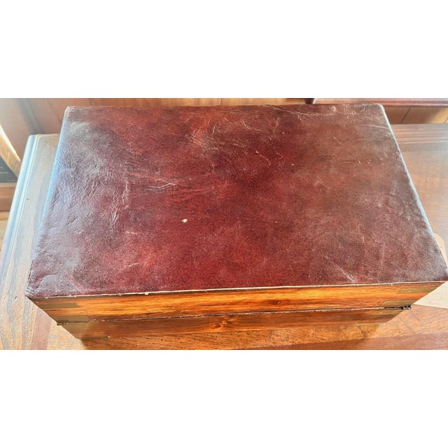 Restored Rosewood Writing Box Circa 1900 For Sale - Image 9 of 12