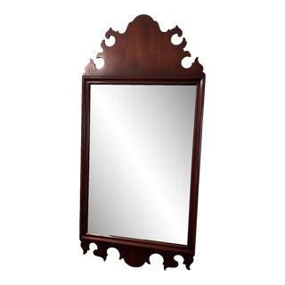 Early 20th Century Chippendale Mahogany Mirror by Kindel For Sale
