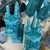 Turquoise 1960s Chinese Pair of Dragon Porcelain Statues For Sale - Image 8 of 8