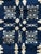 Antique 19th Century Hand Loom Woven Blue and White Coverlet For Sale - Image 10 of 16